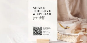 Wedding QR Code Template Wedding Guestbook Photo