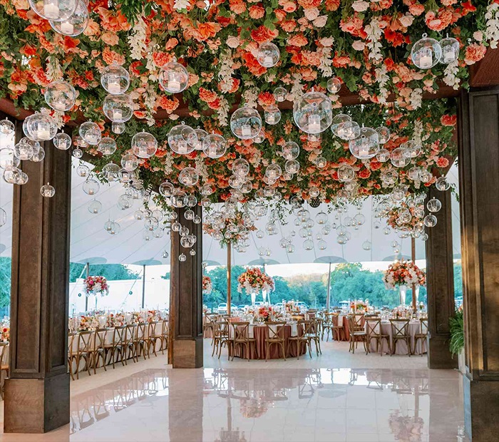 Floral Canopy or Ceiling