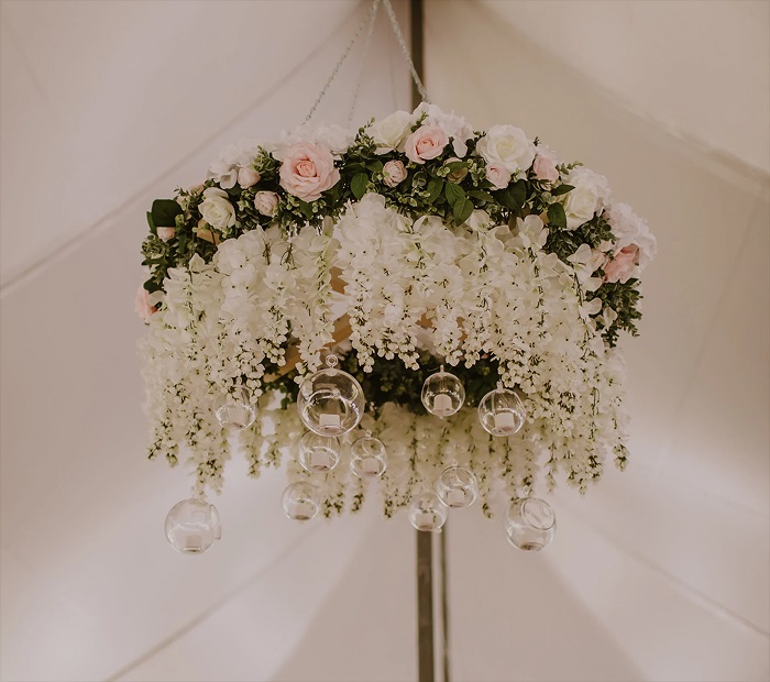 Hanging Floral Chandeliers