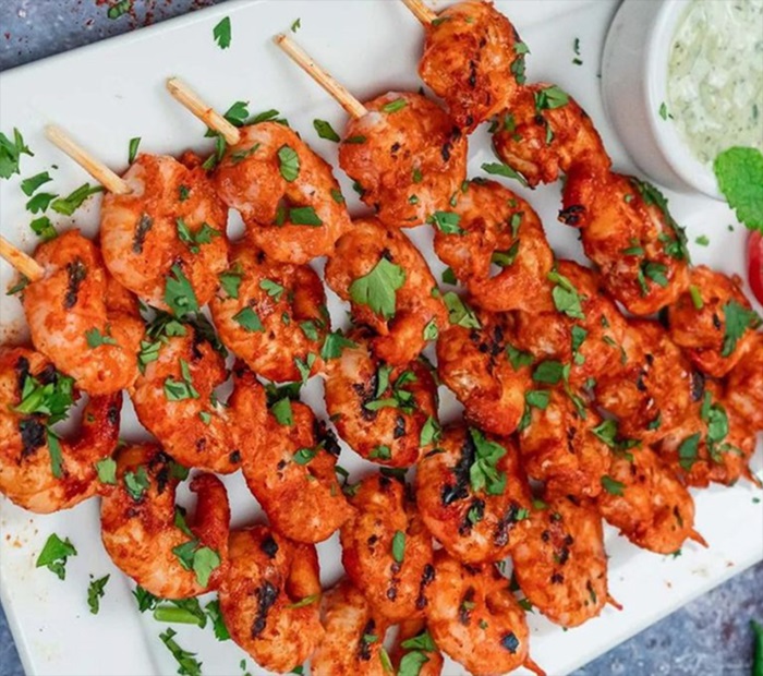 Tandoori Prawn Skewers
