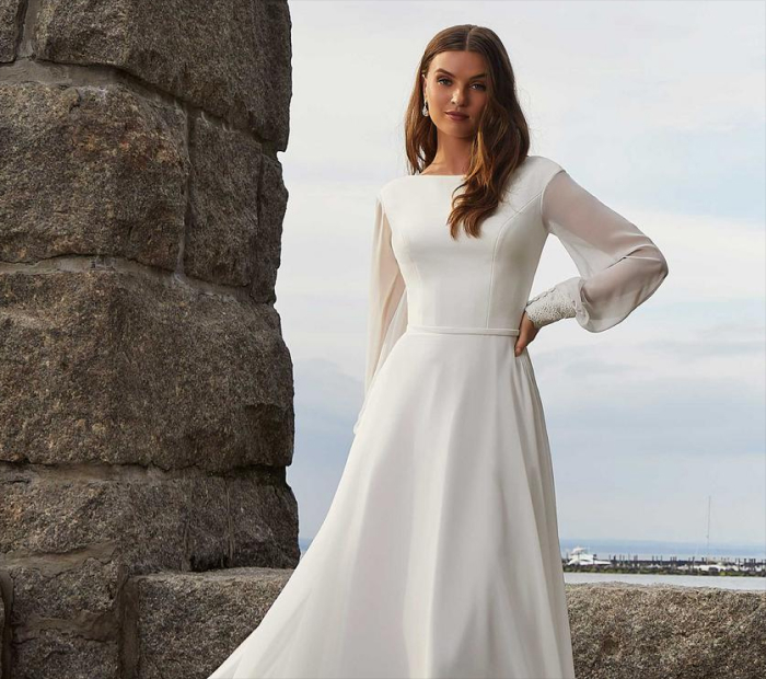 Bishop Sleeve Dress with Empire Waist