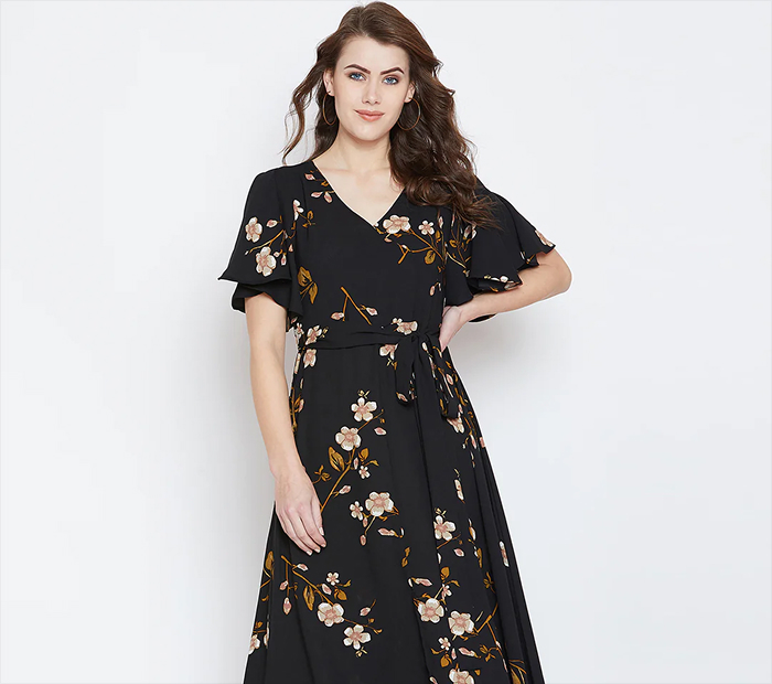 Dark Floral Maxi Dress