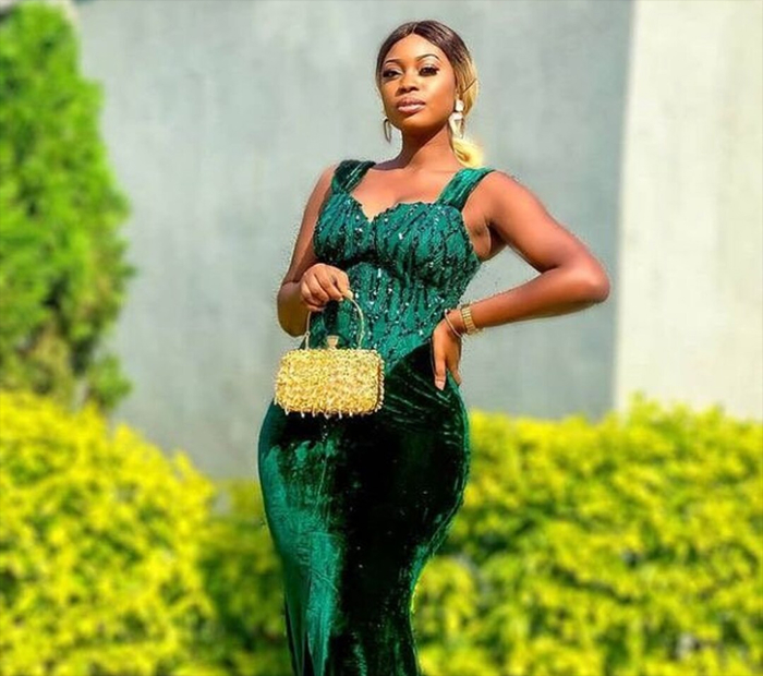 Emerald Green Velvet Gown