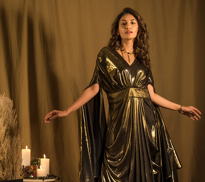 Gold Metallic Gown