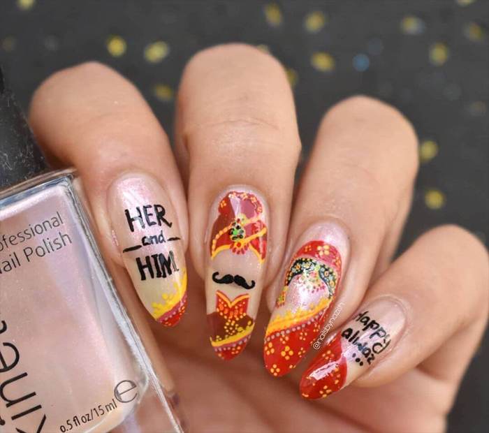 The Best Nail Art Design for the Wedding Week