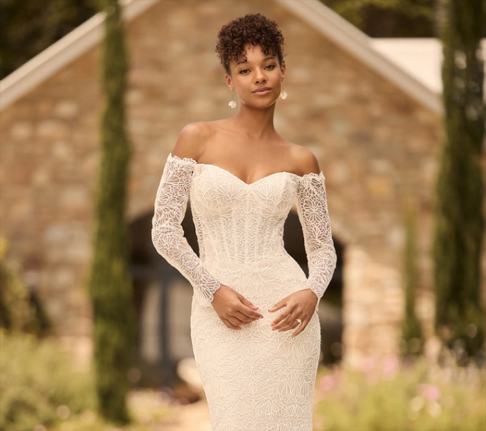 Vintage Country Boho Mermaid Wedding Dress