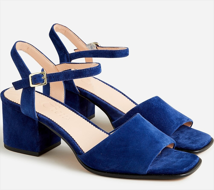 J.Crew Anya Suede Block Heels