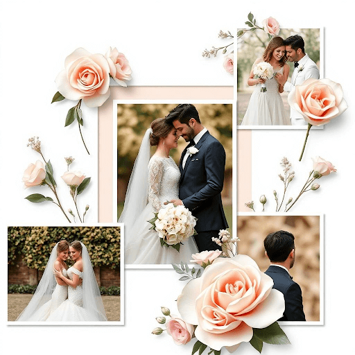 set your wedding pictures in order