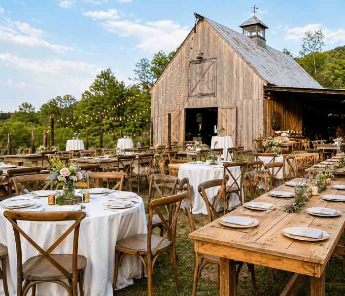 Five Ideas Made for Rustic and Barn Style Weddings