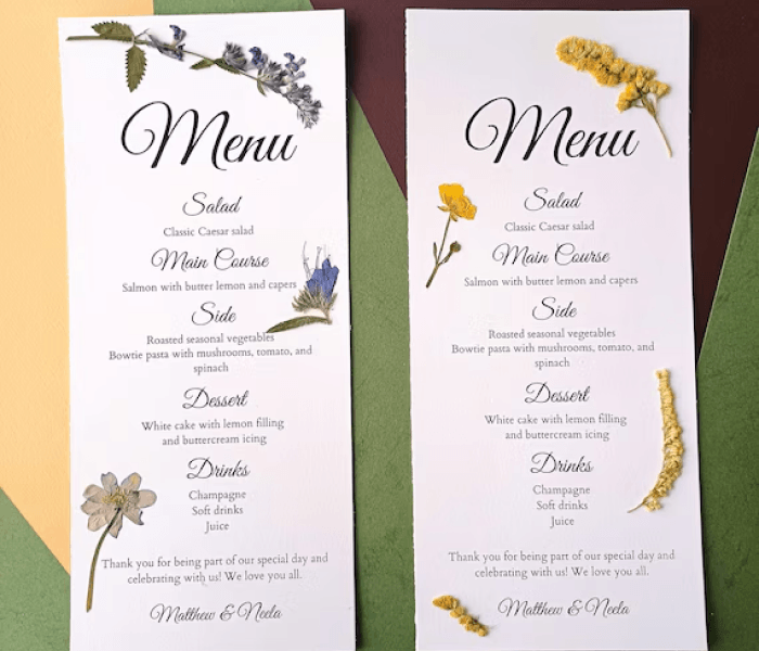 Pressed Flower Cards