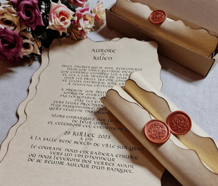Scroll and Parchment Style Cards