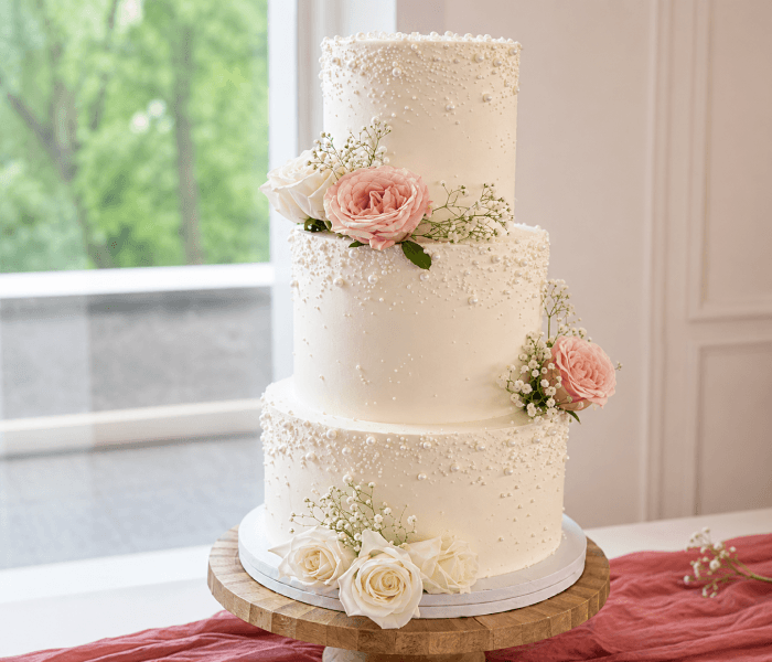 Champagne Gold Pearl Wedding Cake - Happy Wedding App Champagne Gold Pearl Wedding Cake