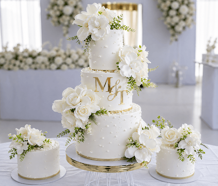 Ivory Buttercream Pearl Wedding Cake - Happy Wedding App Ivory-Buttercream-Pearl-Wedding-Cake