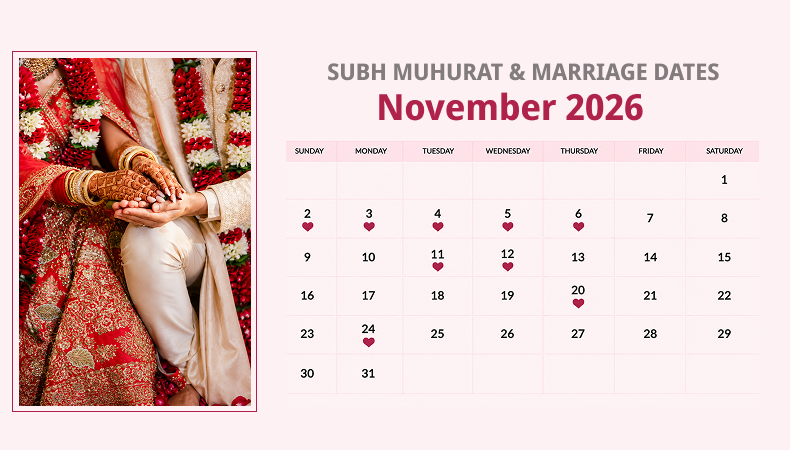 Marriage Dates in December 2026 Hindu Panchang