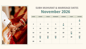 Marriage Dates in November 2026 Shubh Muhurat - Happy Wedding App Marriage Dates in November 2026 Shubh Muhurat
