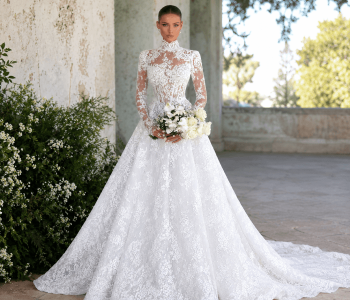 Long-Sleeve Lace Dress
