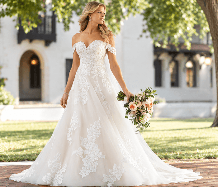 Off-Shoulder Wedding Dress