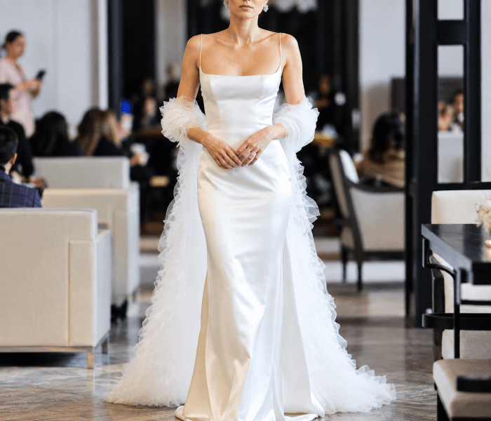 Satin Slip Wedding Dress