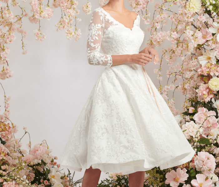 Tea-Length Wedding Dress