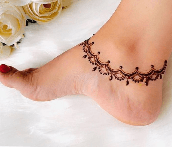 Ankle chain design - Happy Wedding App Ankle chain design
