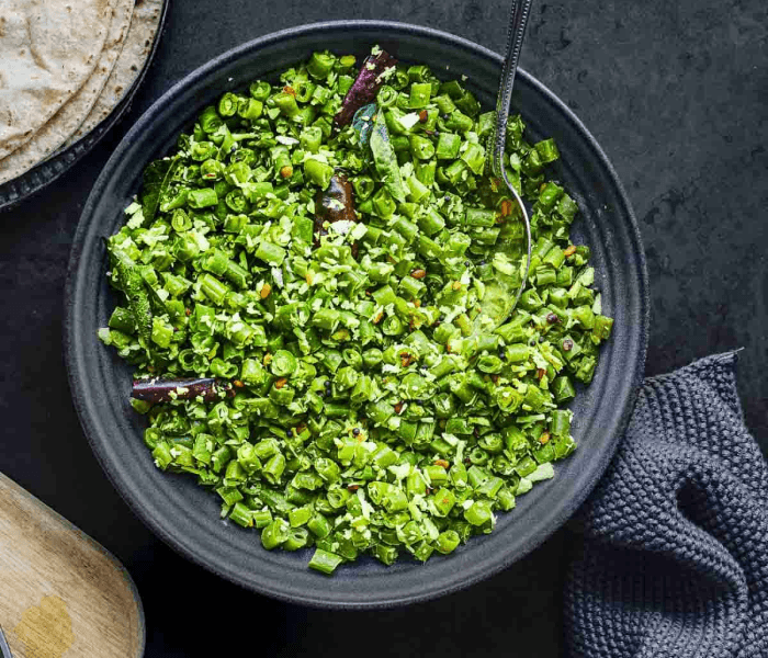 Dry Sides Poriyals - Beans Poriyal - Happy Wedding App Dry Sides & Poriyals - Beans Poriyal