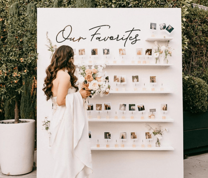Polaroid Guest Book Station - Happy Wedding App Polaroid Guest Book Station