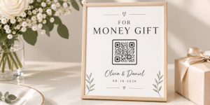 Wedding QR Code for Money Gifts Easy & Modern