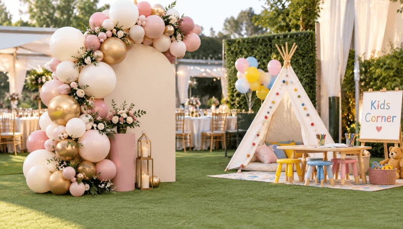 Wedding Reception Balloon Ideas & Kids' Corner
