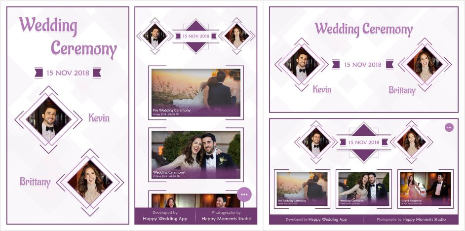 best wedding album themes templates at happy wedding app wedding album template